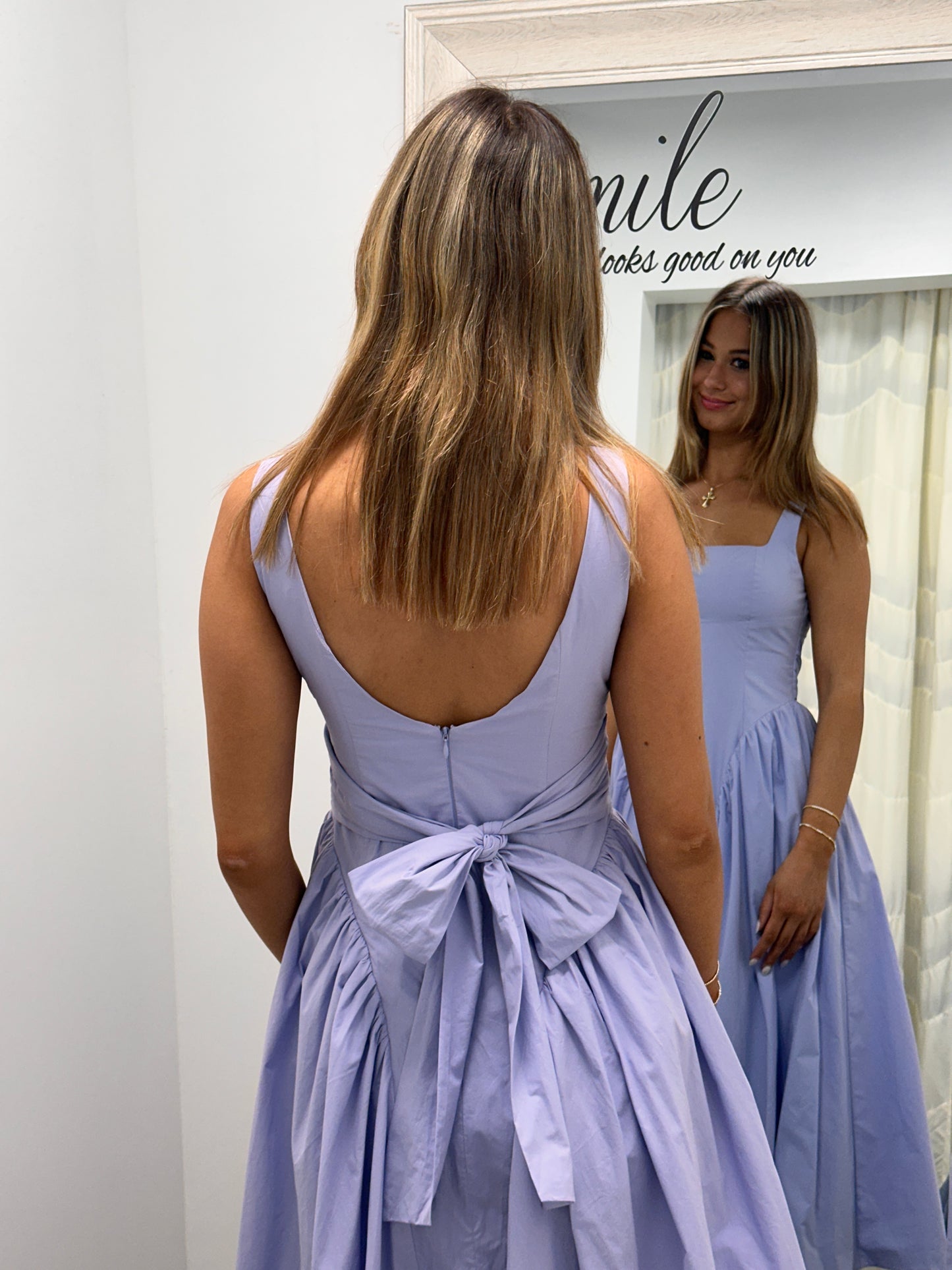 Vinya Poplin Drop Waist Dress