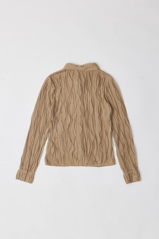 Aliya Pintuck Detail Shirt