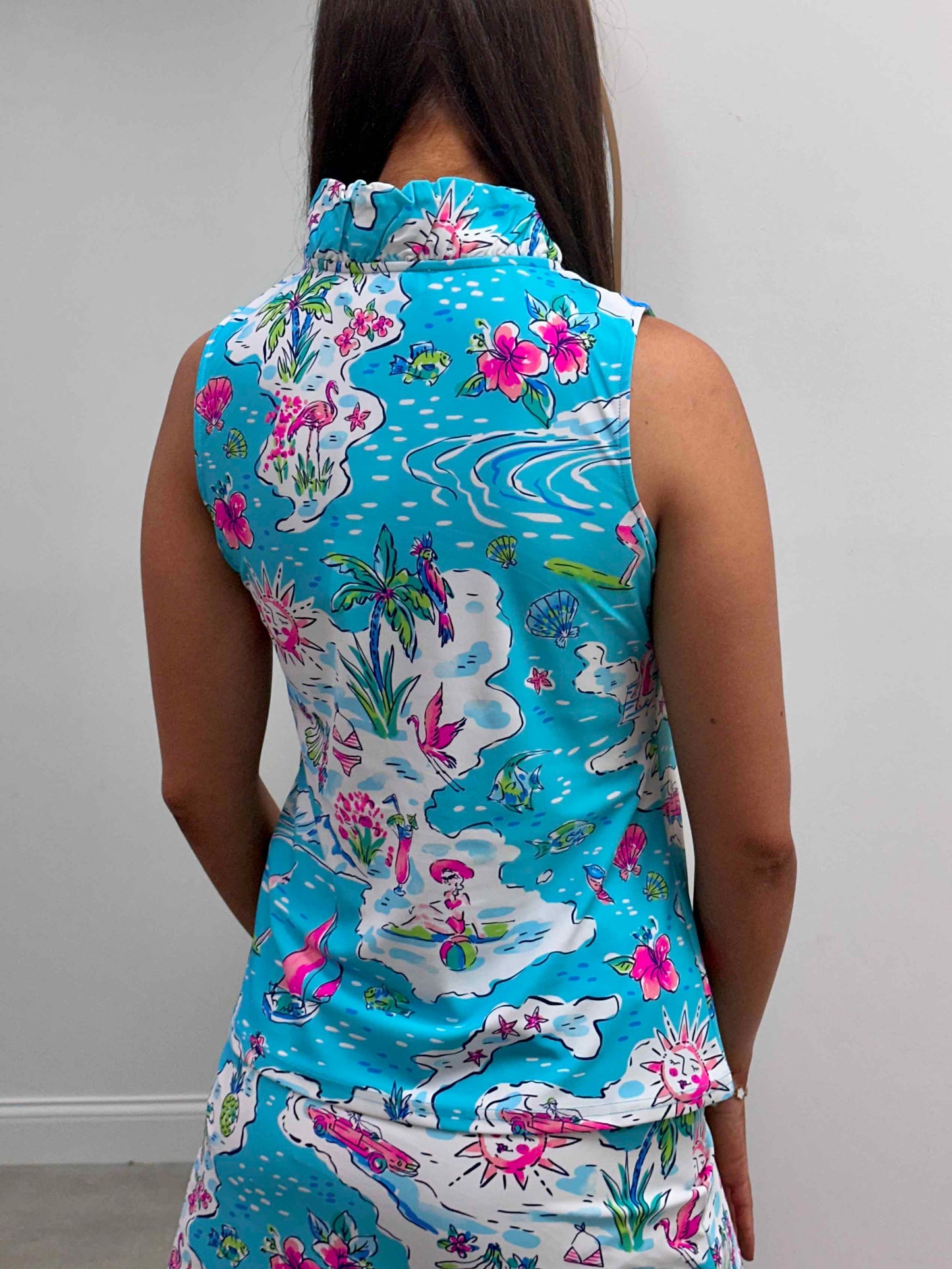 Evelyn Printed Sleeveless Top