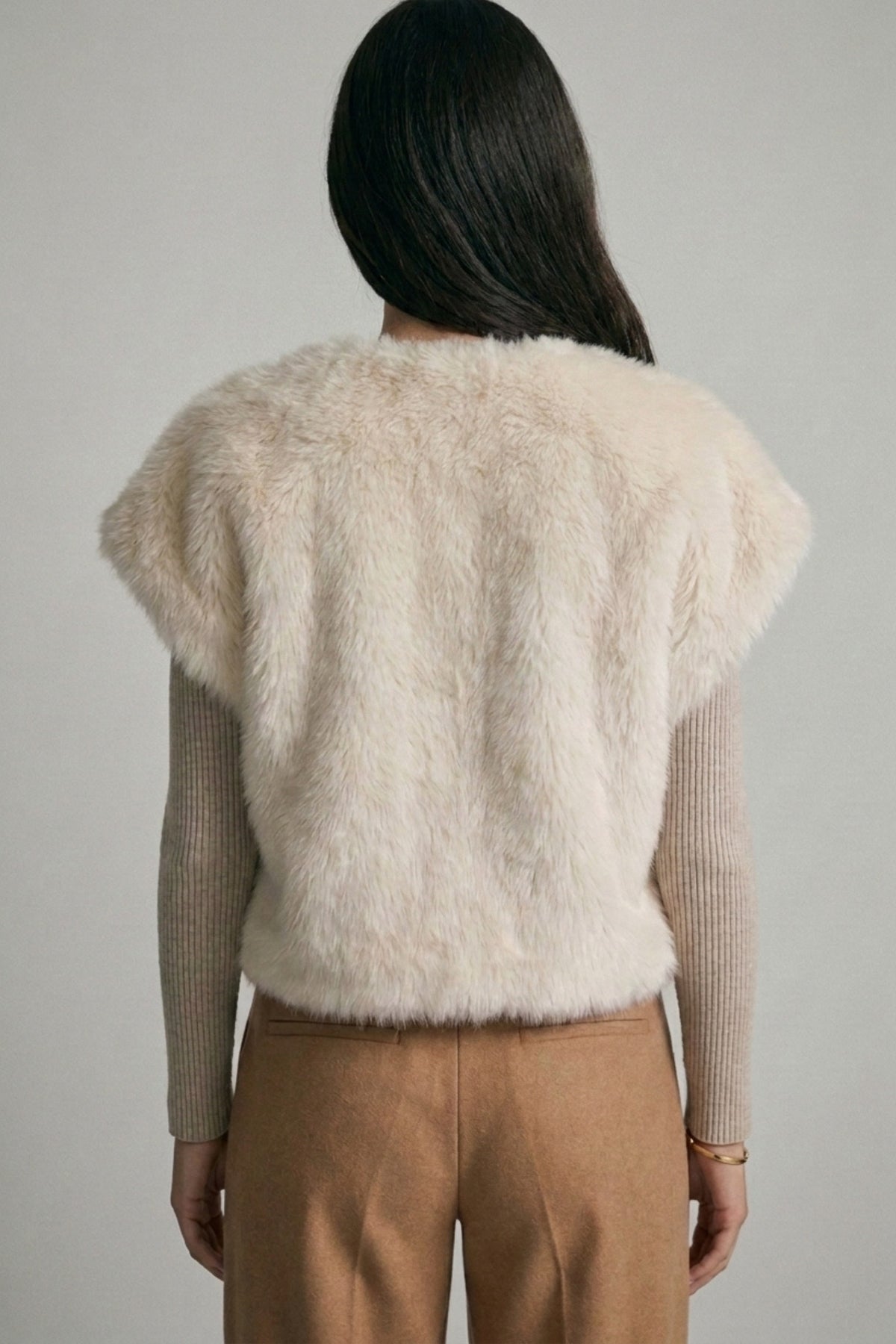 Faux Fur Wrap Vest