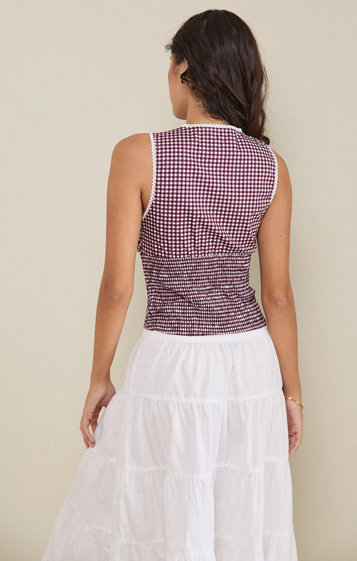 Hevalis Gingham Wine Top