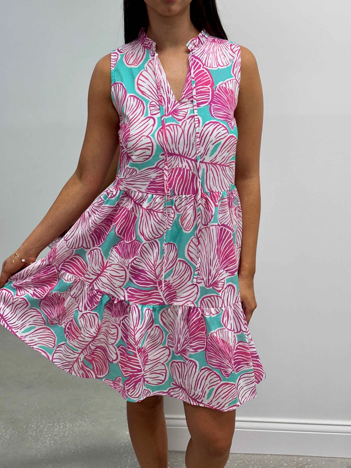 Mirabel Sleeveless Tiered Dress