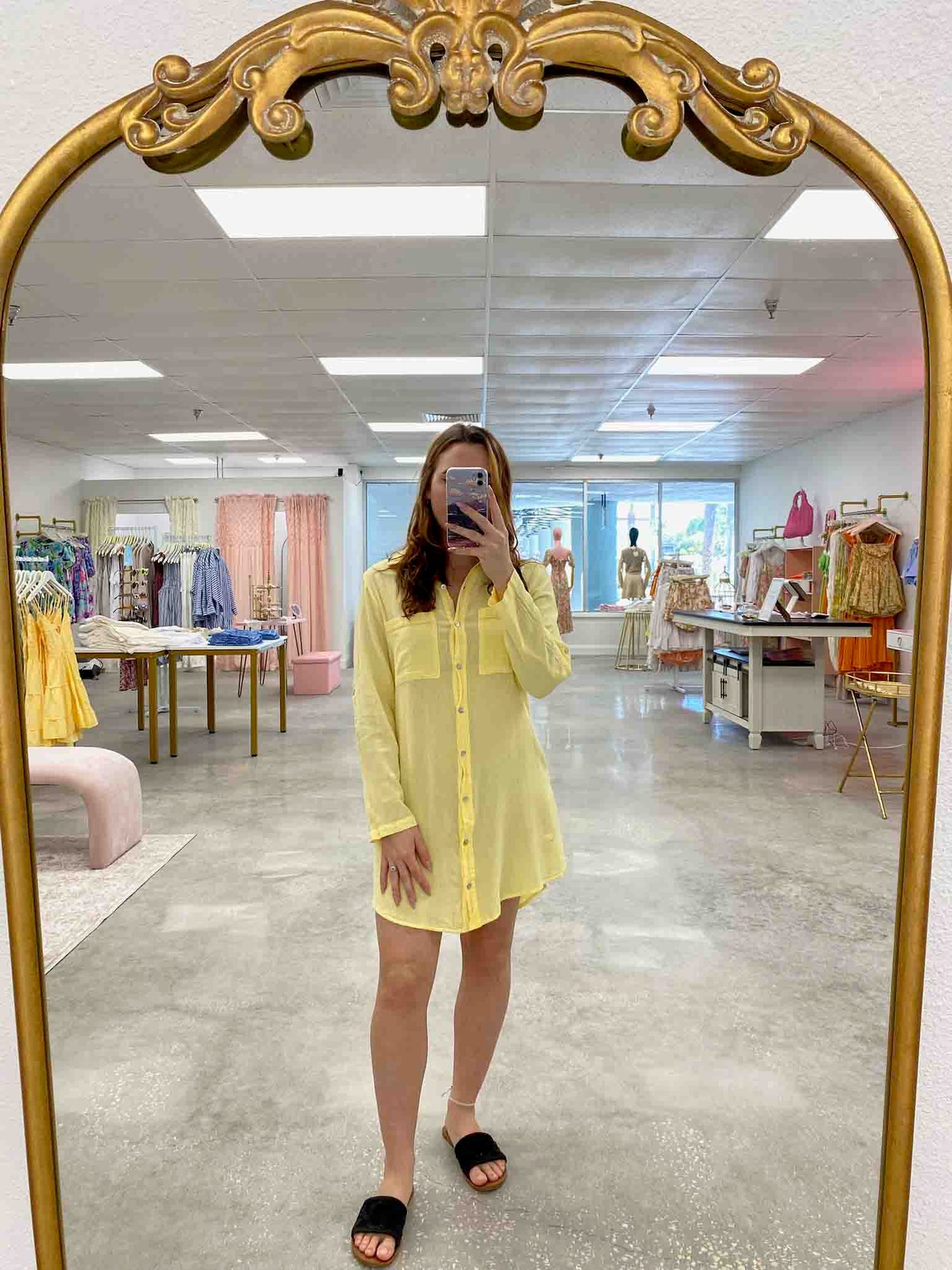 Oversized Shirt Dress