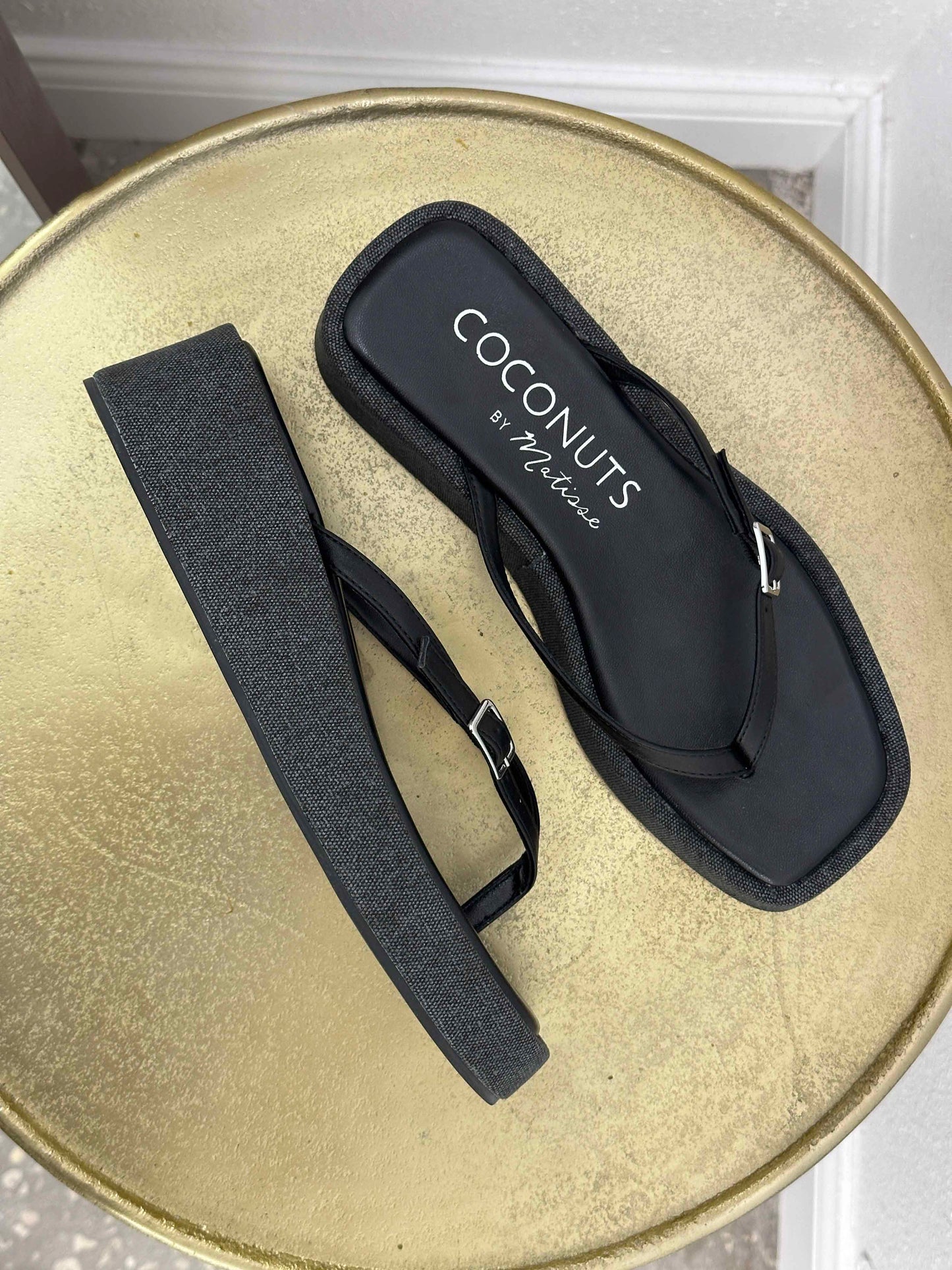 Owen Denim Platform Flip Flop