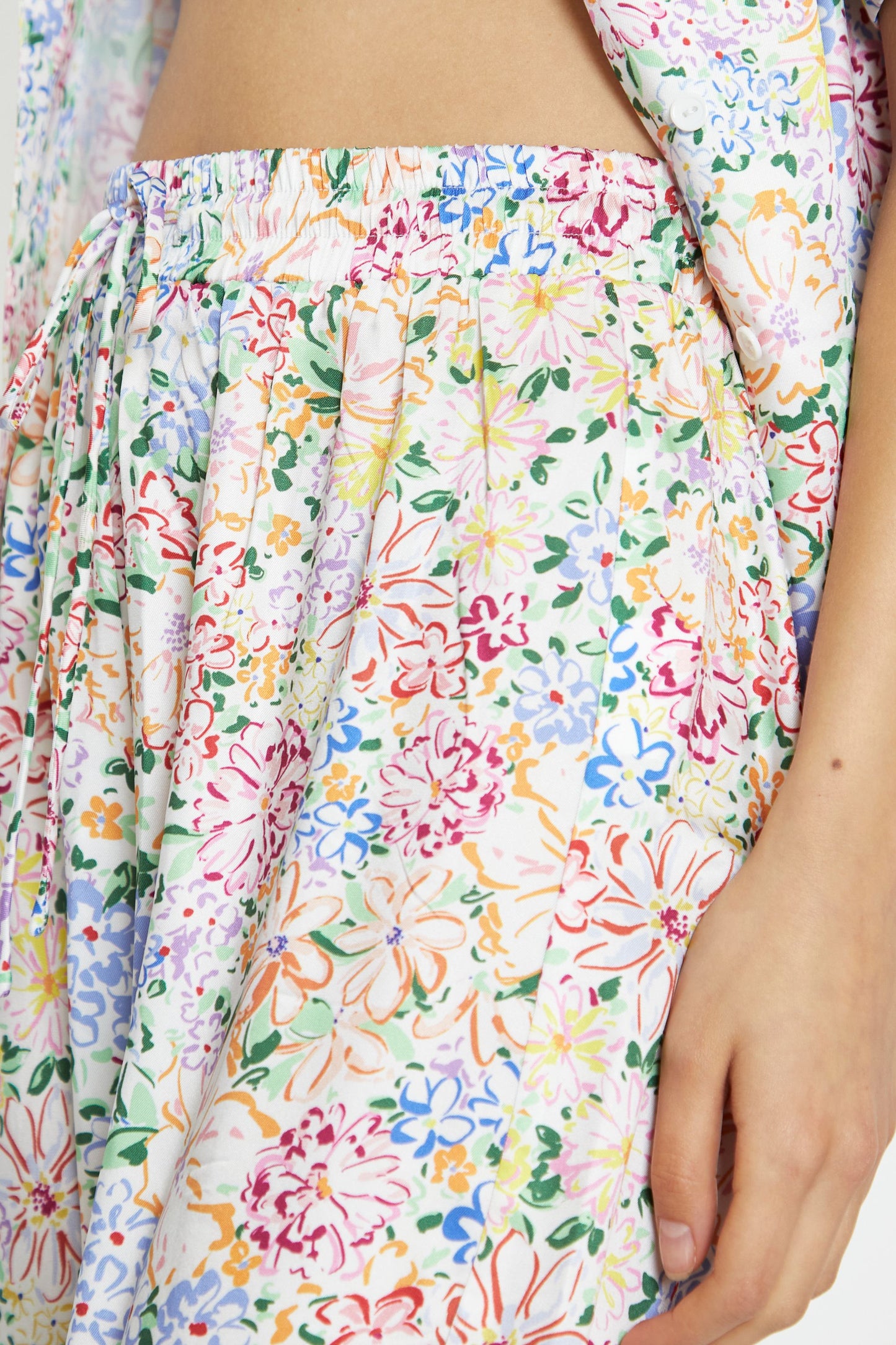 Painted Floral Pants