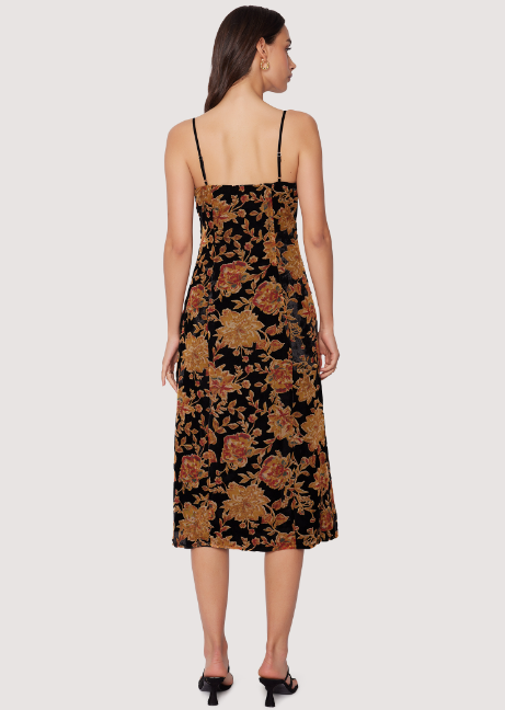 Cabin Hideaway Burnout Midi Dress