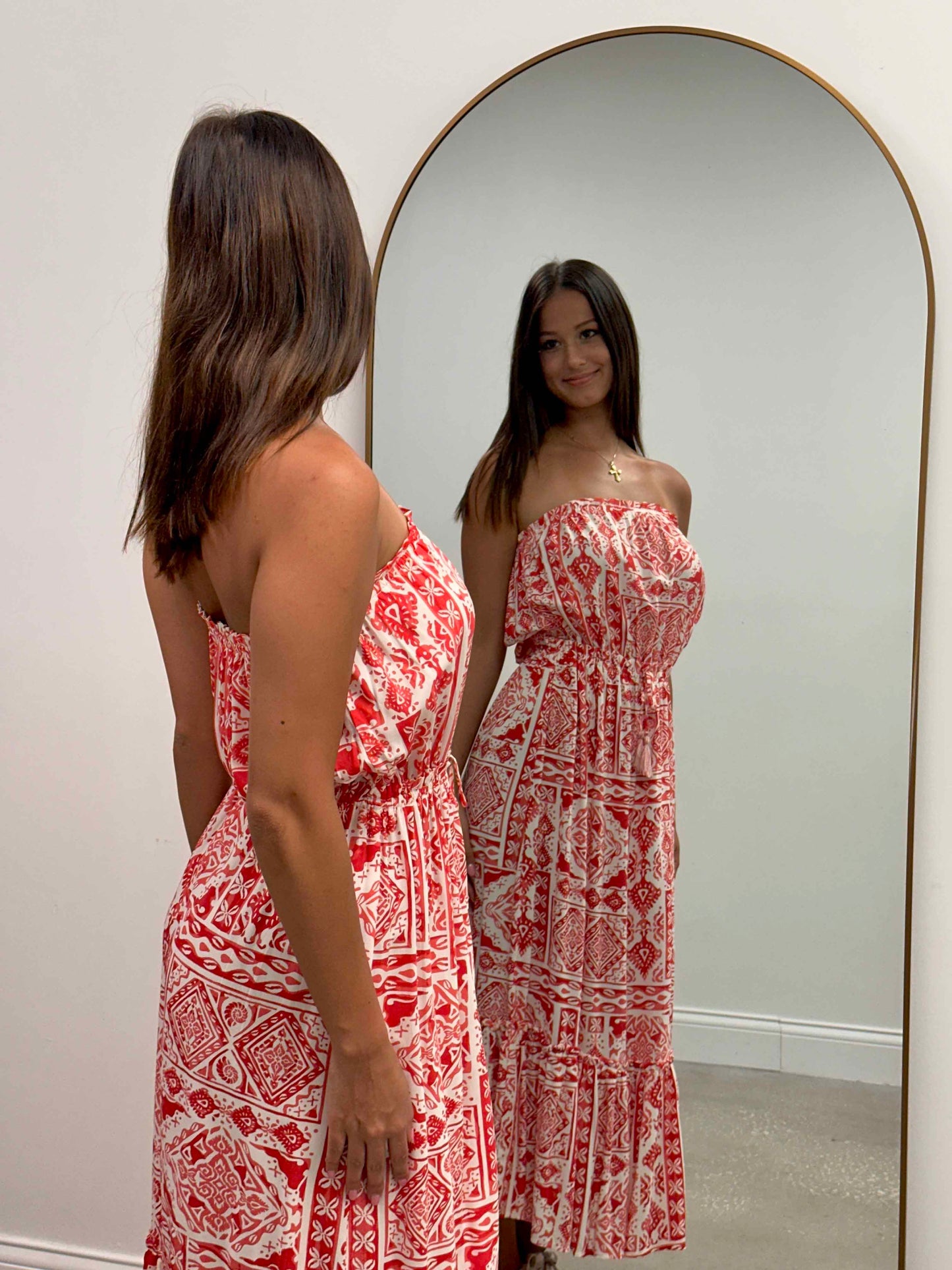 Sleeveless Tie Waist Maxi Dress