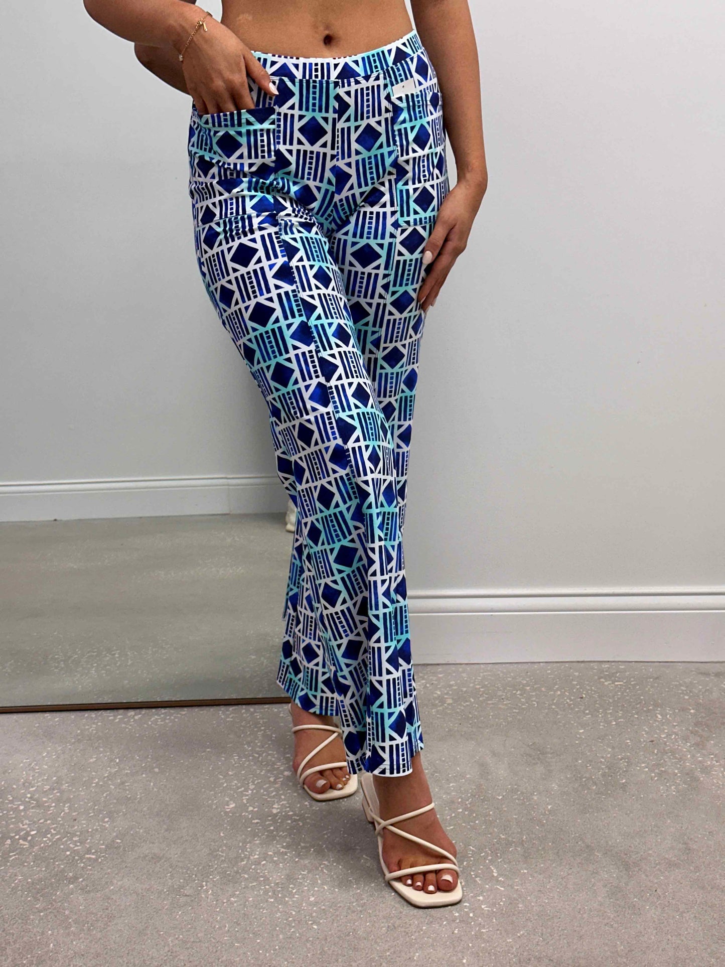 Mercedes Wide Leg Printed Pants