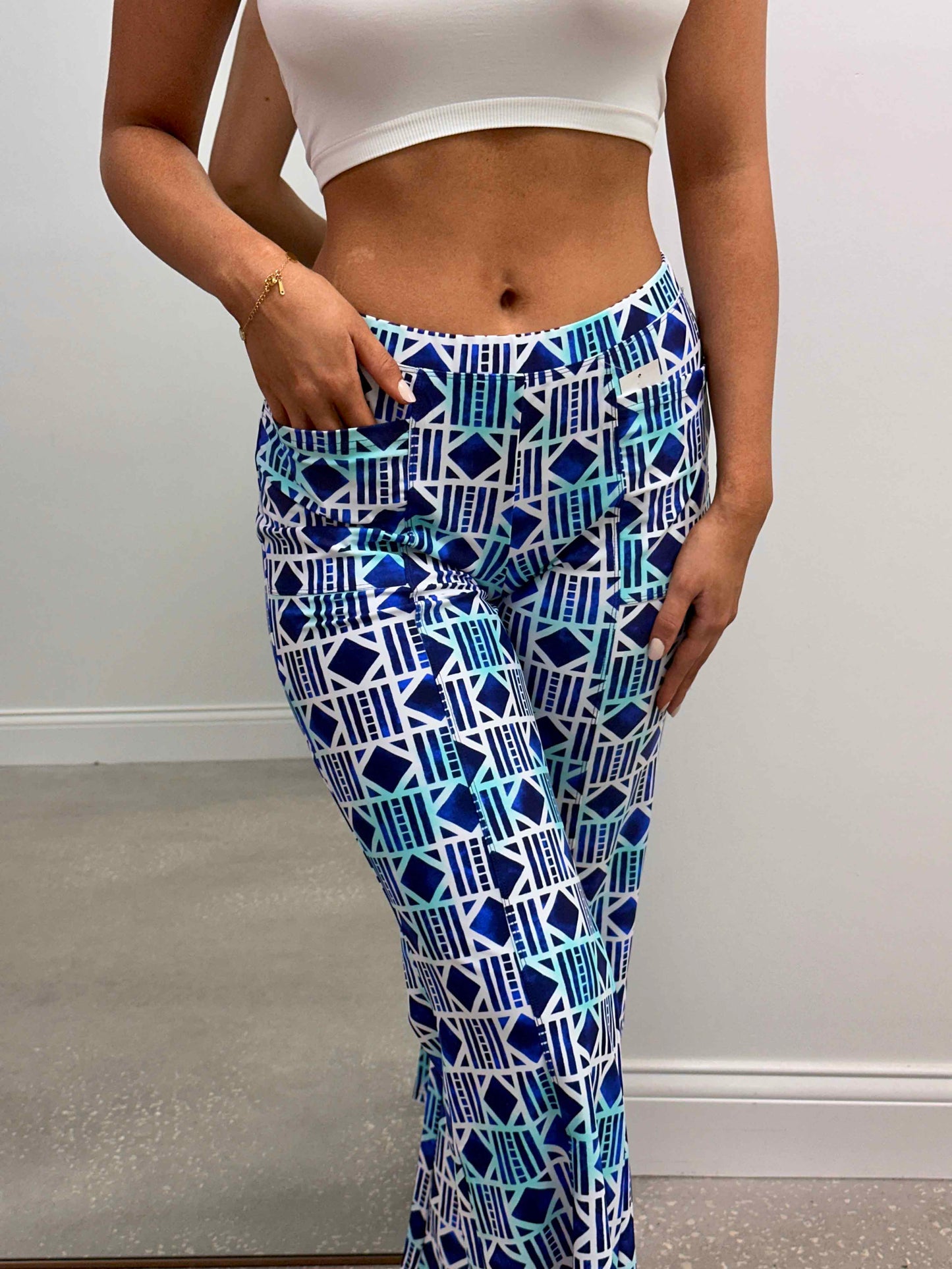 Mercedes Wide Leg Printed Pants
