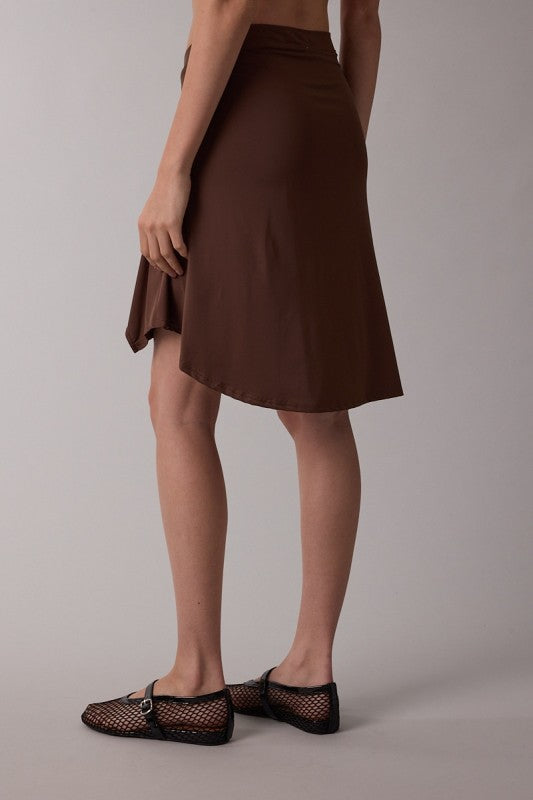 Asymmetric High-low Skirt