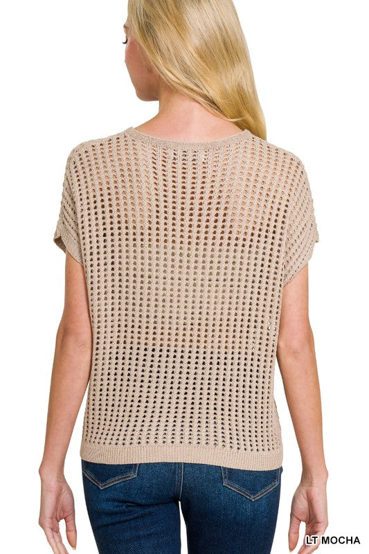 Crochet Knit Sweater