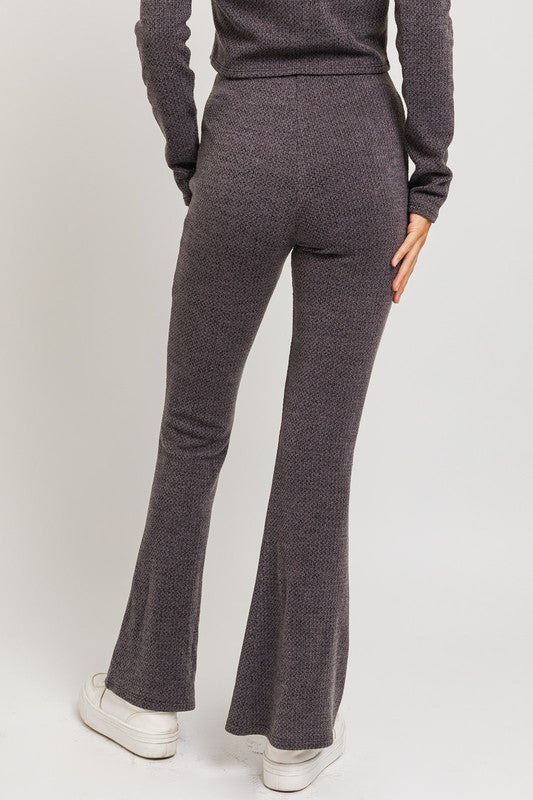 Front Slit Knit Pants