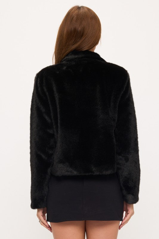Fur Cropped Jacket