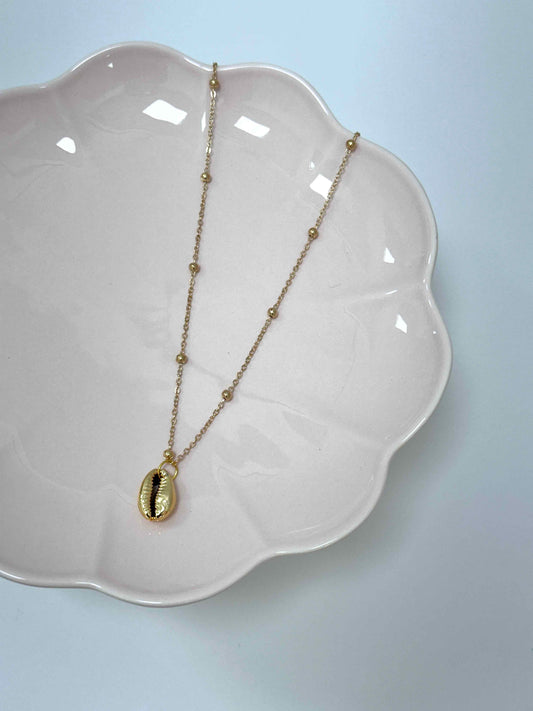 Gold Cowry Shell Necklace