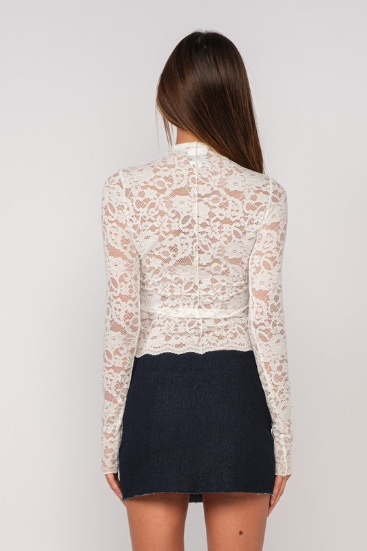 Long Sleeve Lace Top