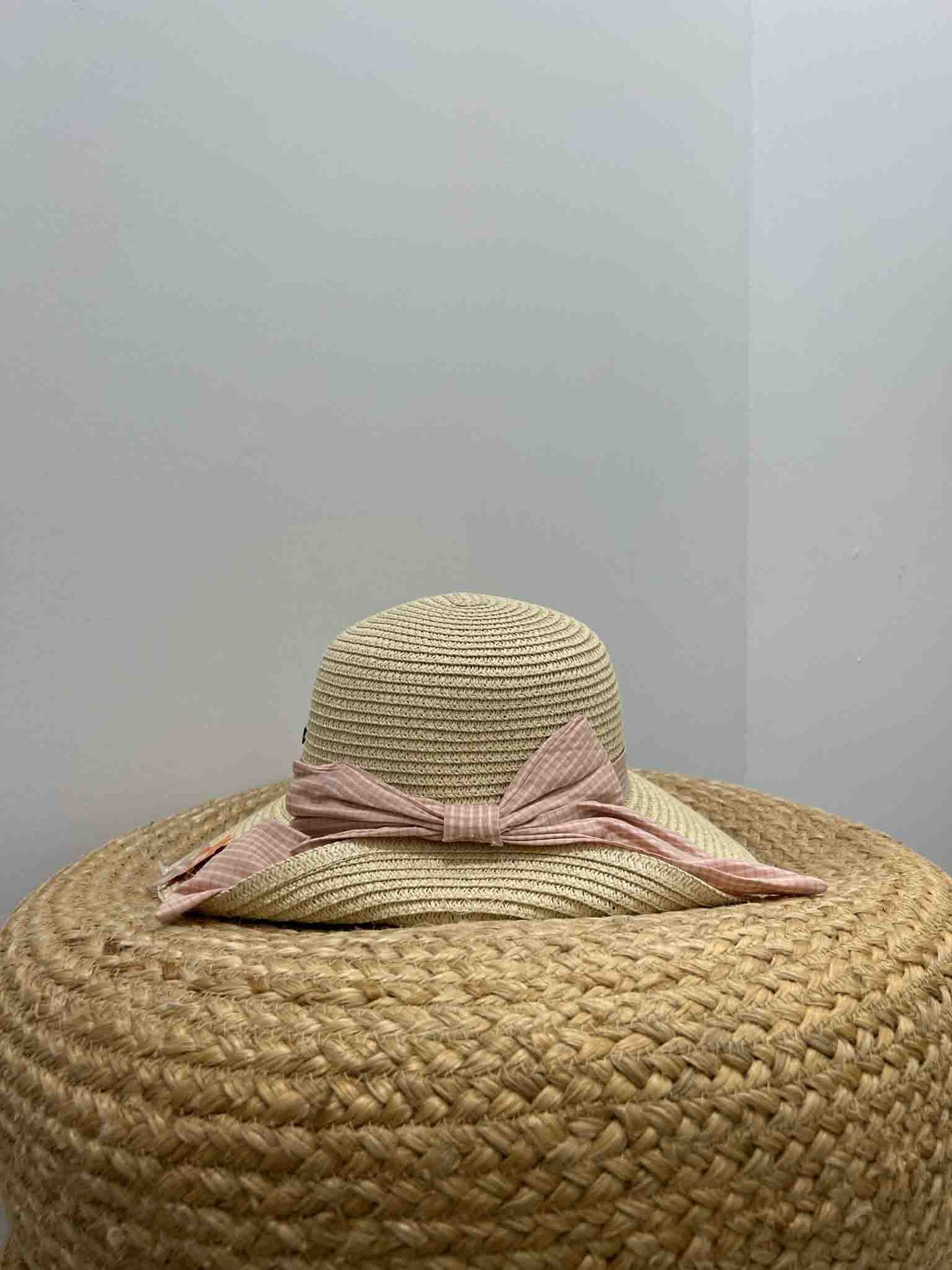 Pink Bow Sun Hat
