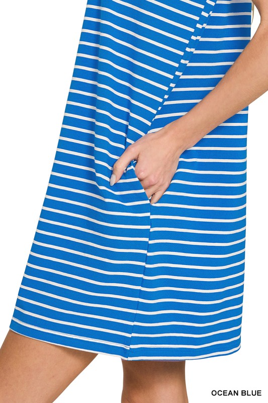 Striped T-Shirt Short Dress