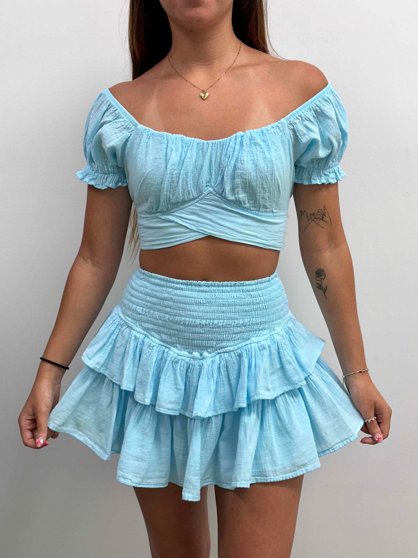Lola Ruffle Elastic Skirt