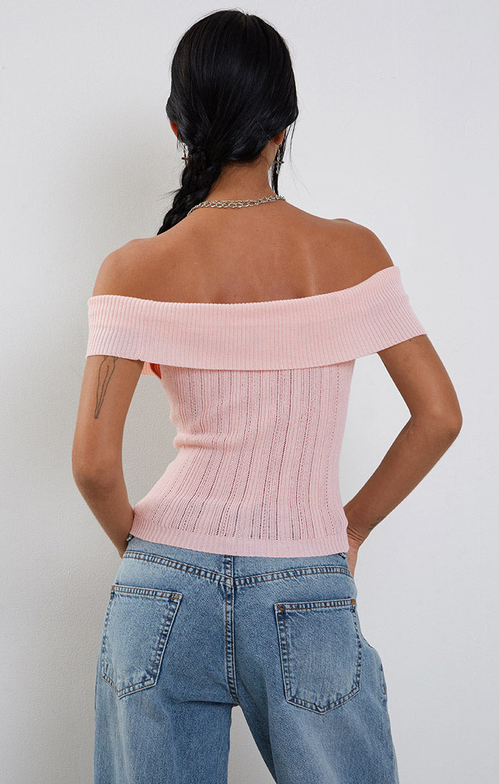 Brenda Pointelle Rossette Top