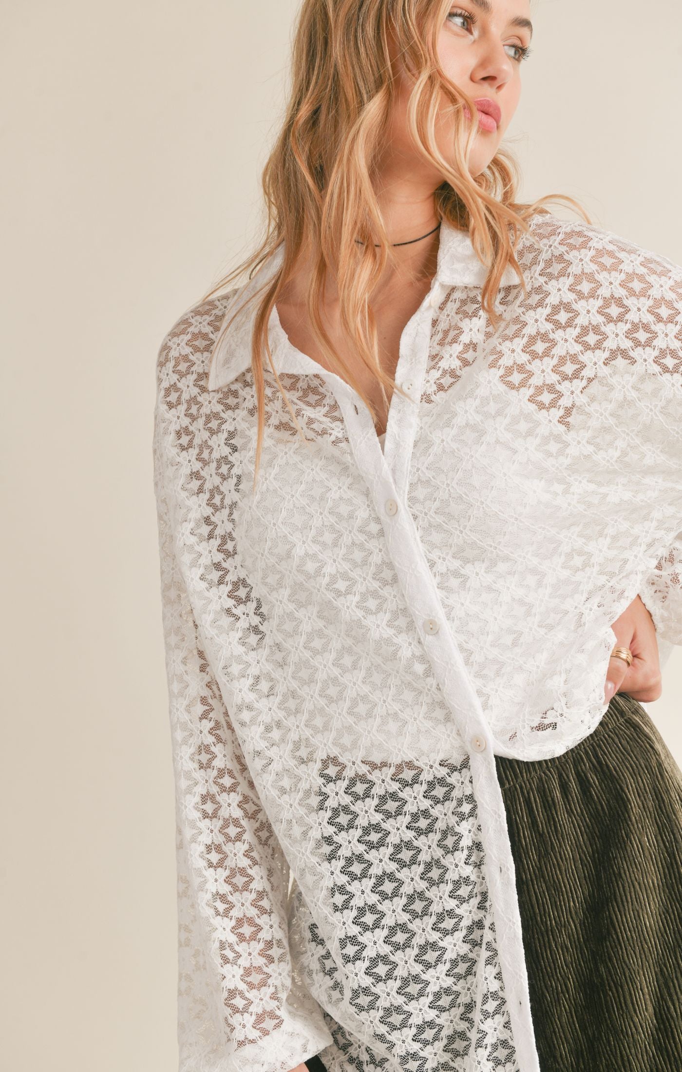 Special Moment Lace Shirt