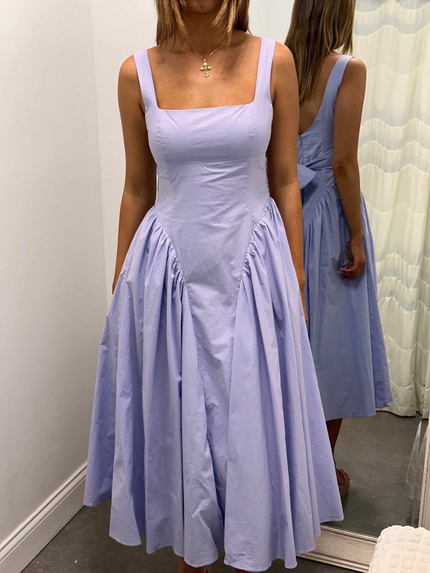 Vinya Poplin Drop Waist Dress The Fashion Spot Vinya Poplin Drop Waist Dress The Fashion Spot