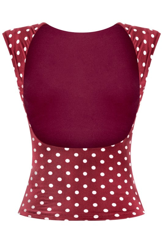 Sienna Polka Dot Top