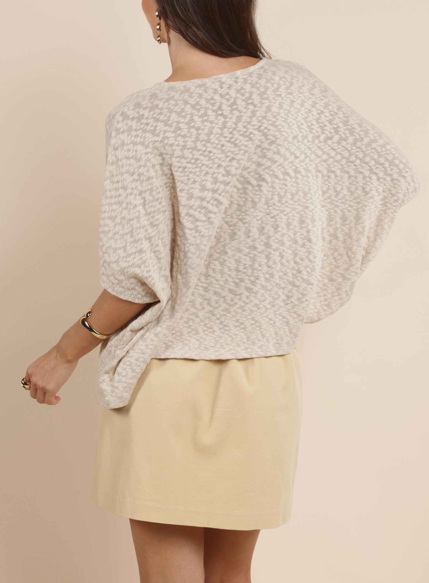 Sunfade V-Neck Dolman Sleeve Top