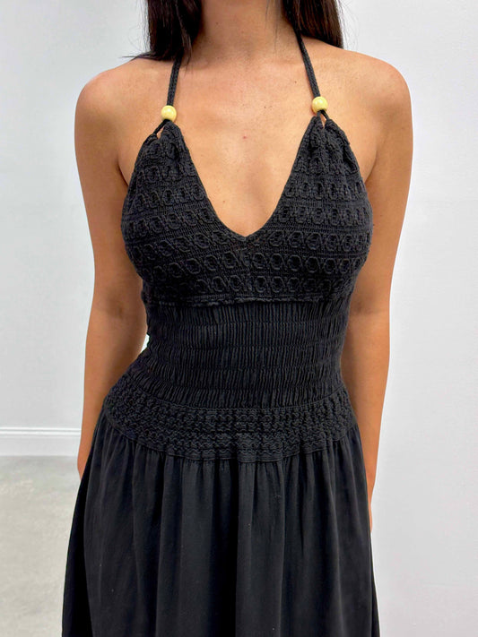 Carolina Crochet Bodice Maxi Dress