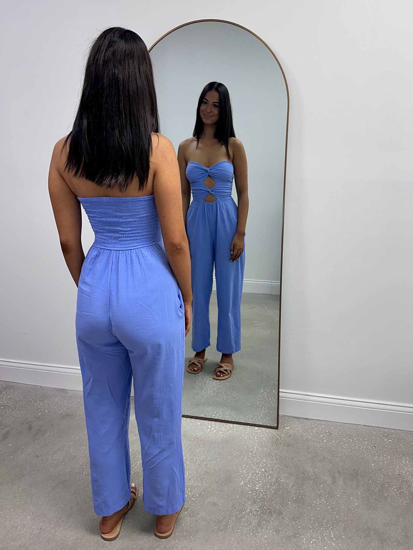 Catarina Double Twist Front Jumpsuit