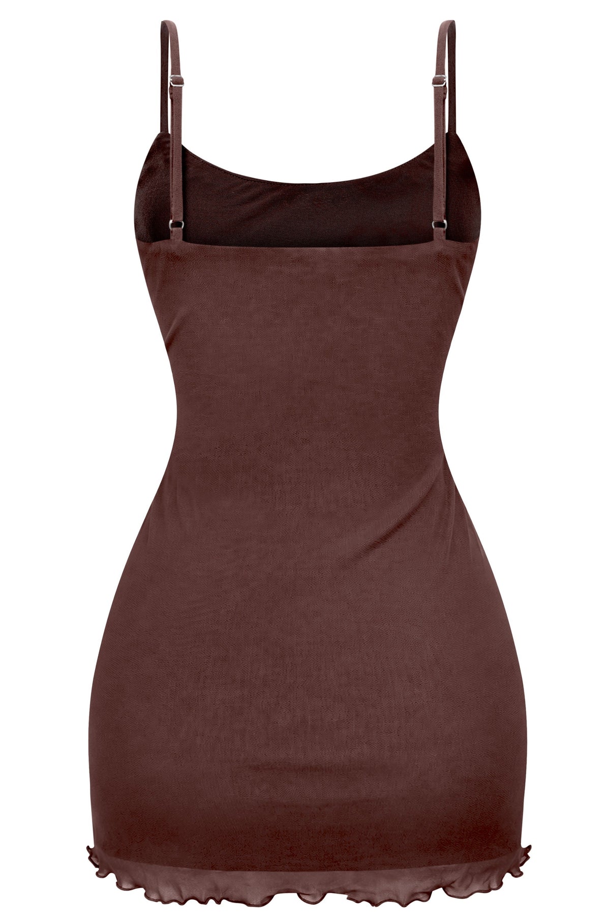 Sleeveless Beaded Mesh Mini Dress