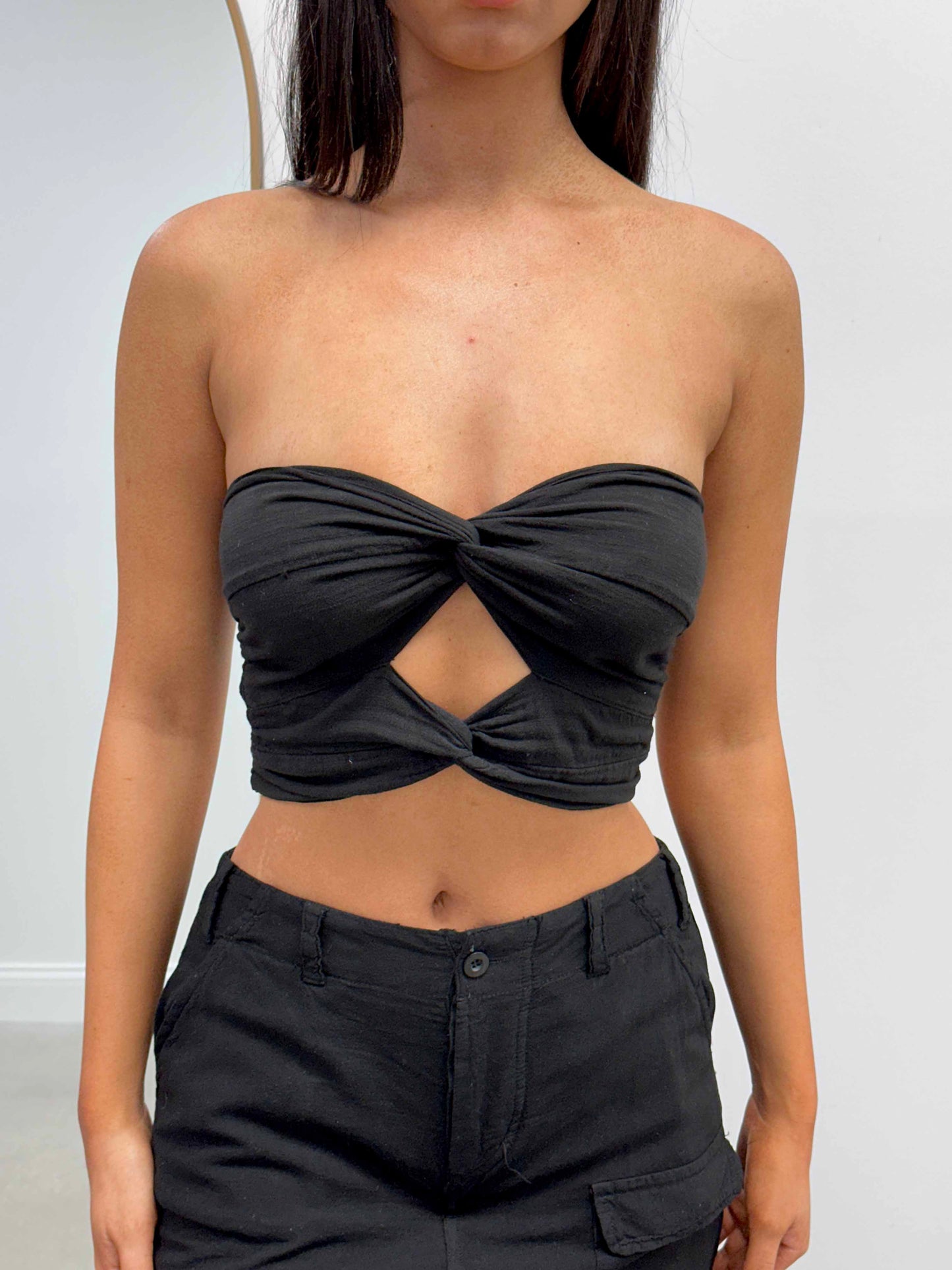 Sofia Double Twist Bandeau Top