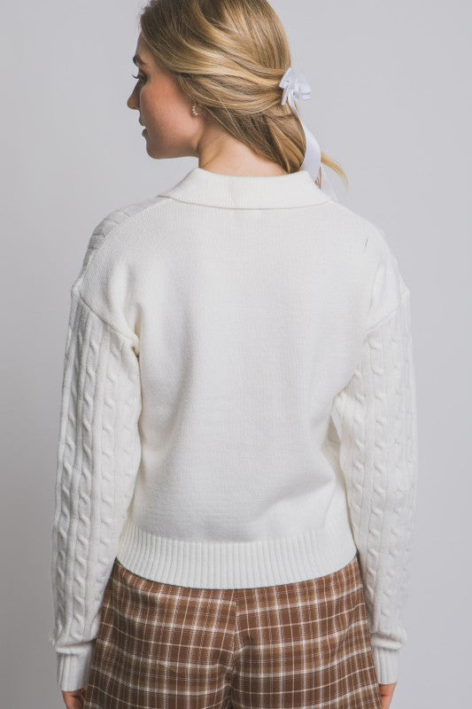 Teddy Bear Polo Sweater