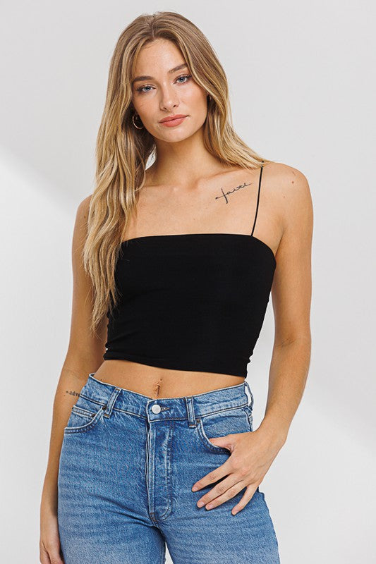 Double Layered Cropped Cami