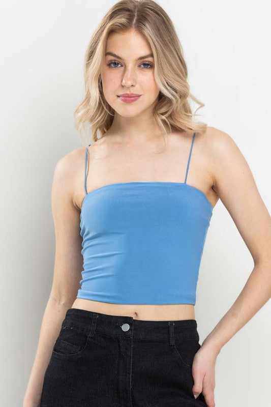 Double Layered Cropped Cami