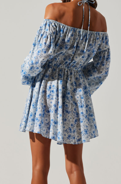 Sabine Off-Shoulder Floral Mini Dress