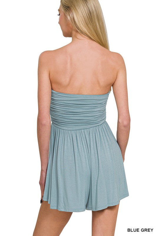 Strapless Tube Top Romper