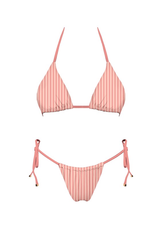 Santorini Striped Bikini Set