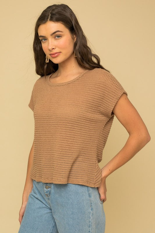Twist Back Knit Top