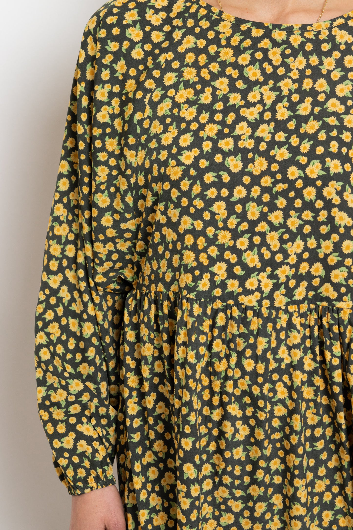 Alexis Sunflower Long Sleeve Dress