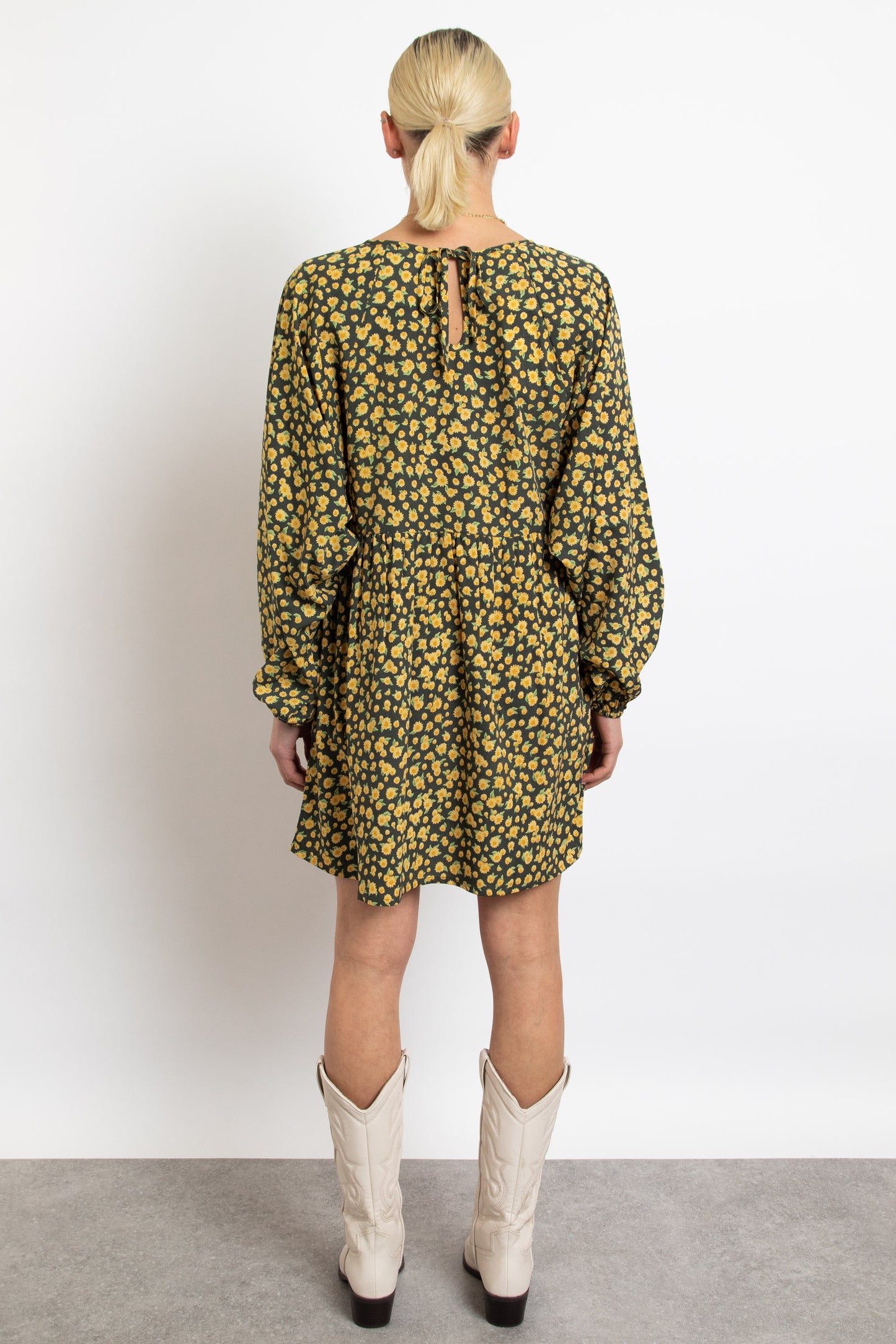 Alexis Sunflower Long Sleeve Dress