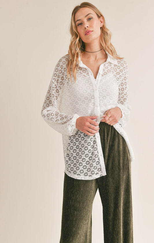 Special Moment Lace Shirt