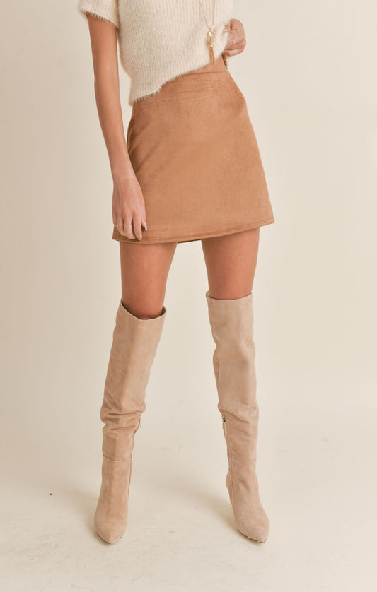Rylie Faux Suede Skirt