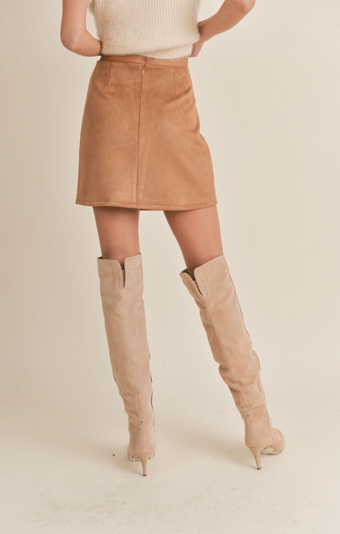 Rylie Faux Suede Skirt