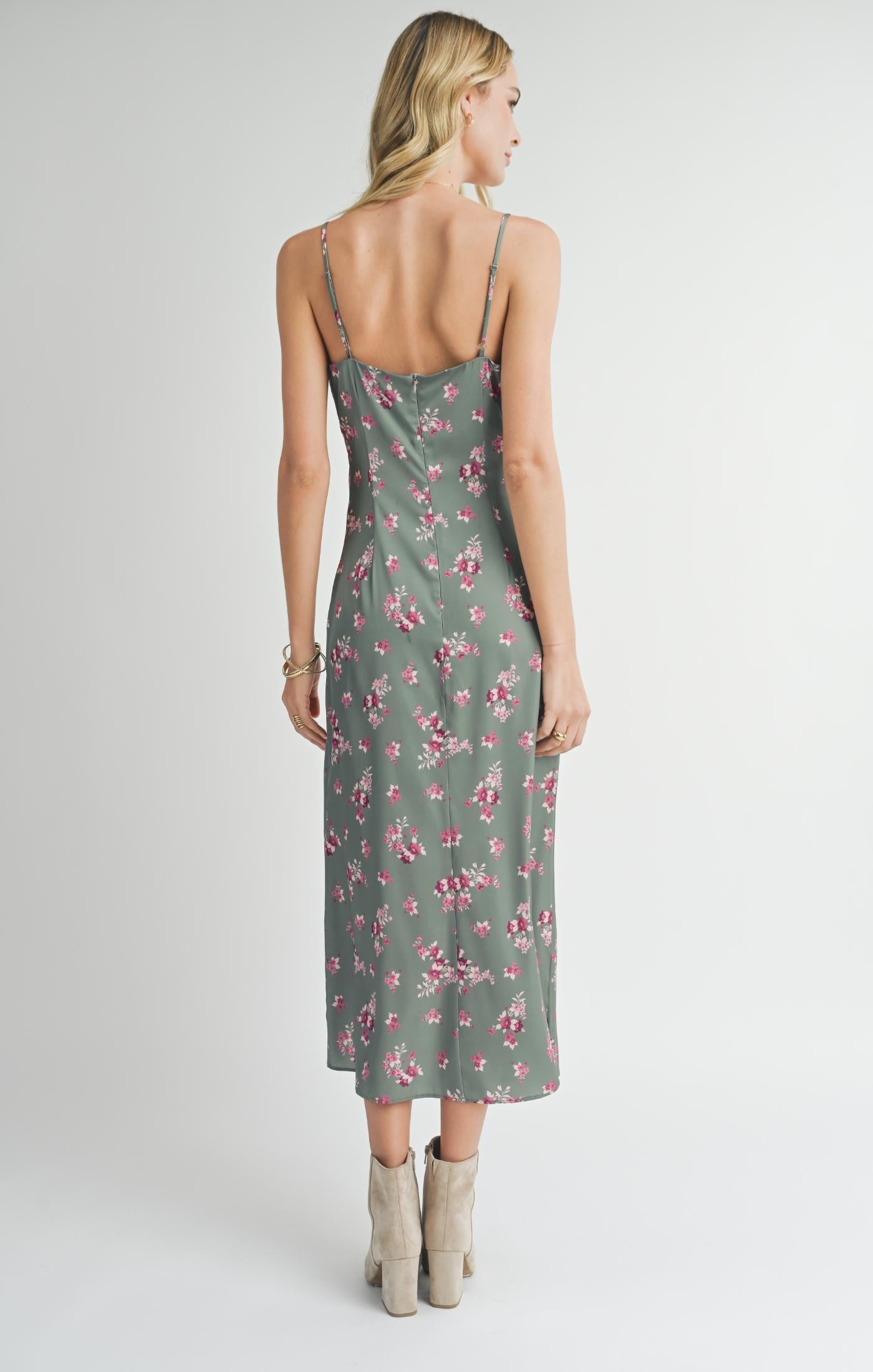 Hostess Floral Slip Maxi Dress