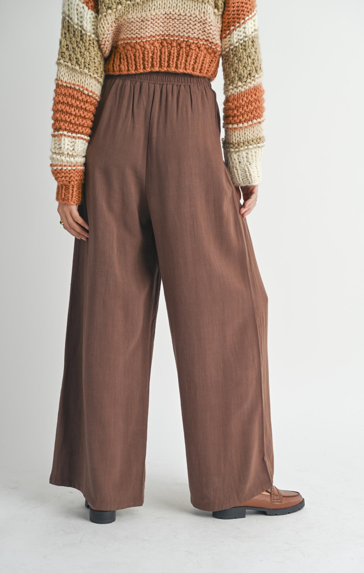 Sugarloaf Wide Leg Linen Pants