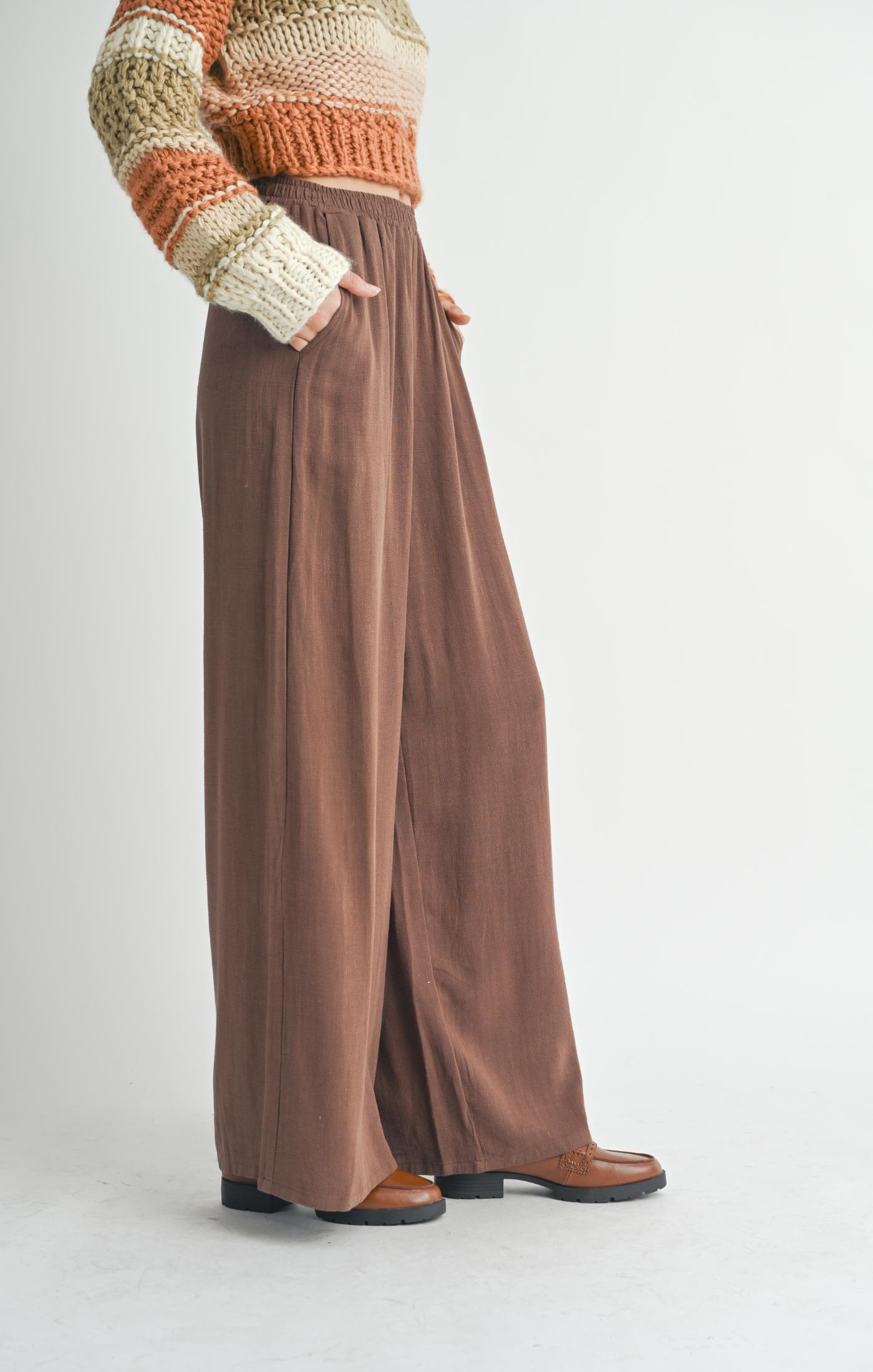 Sugarloaf Wide Leg Linen Pants