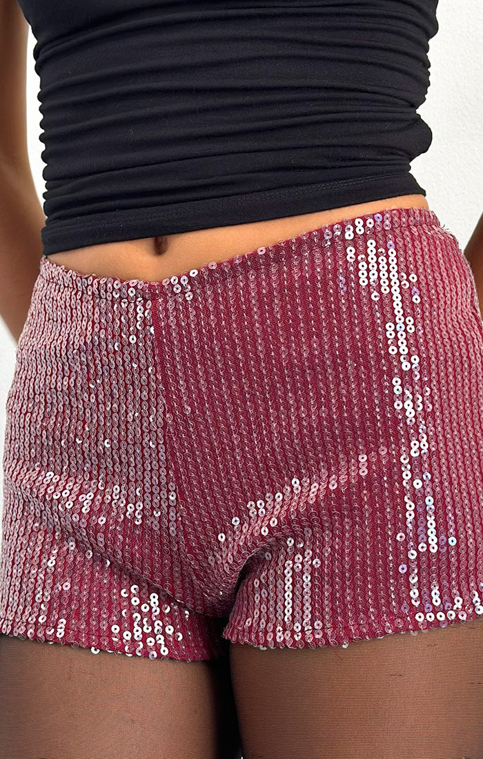 Erna Sequin Micro Shorts