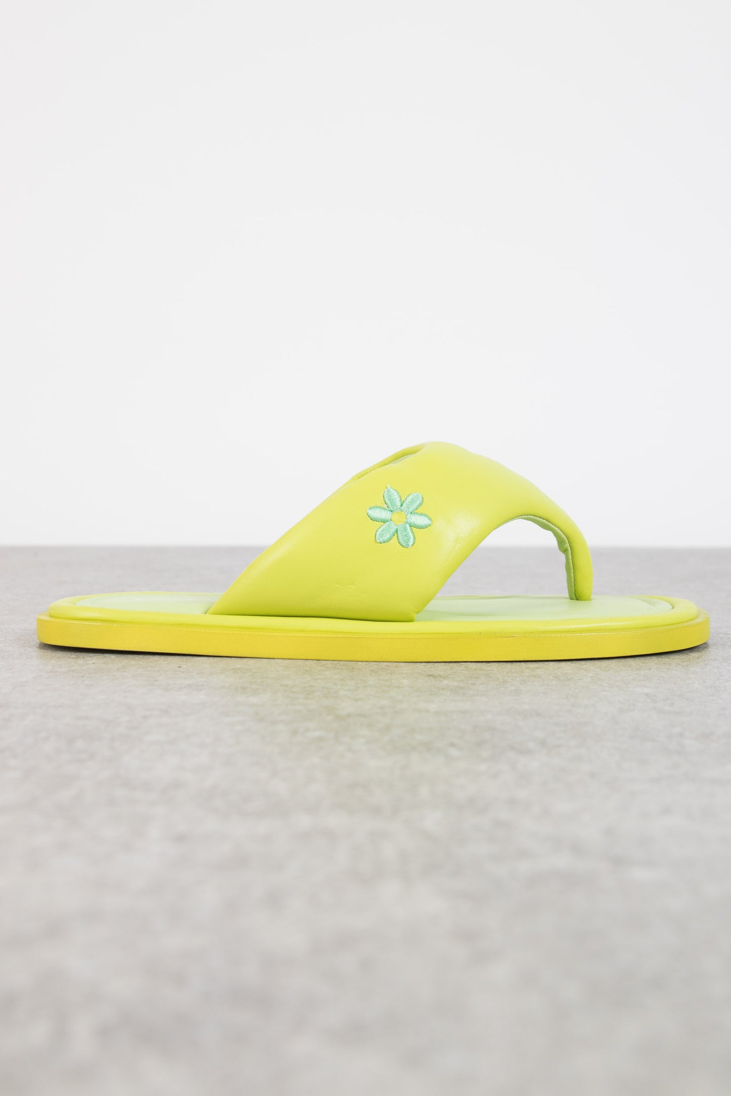 Flower Detail Sandal Yellow