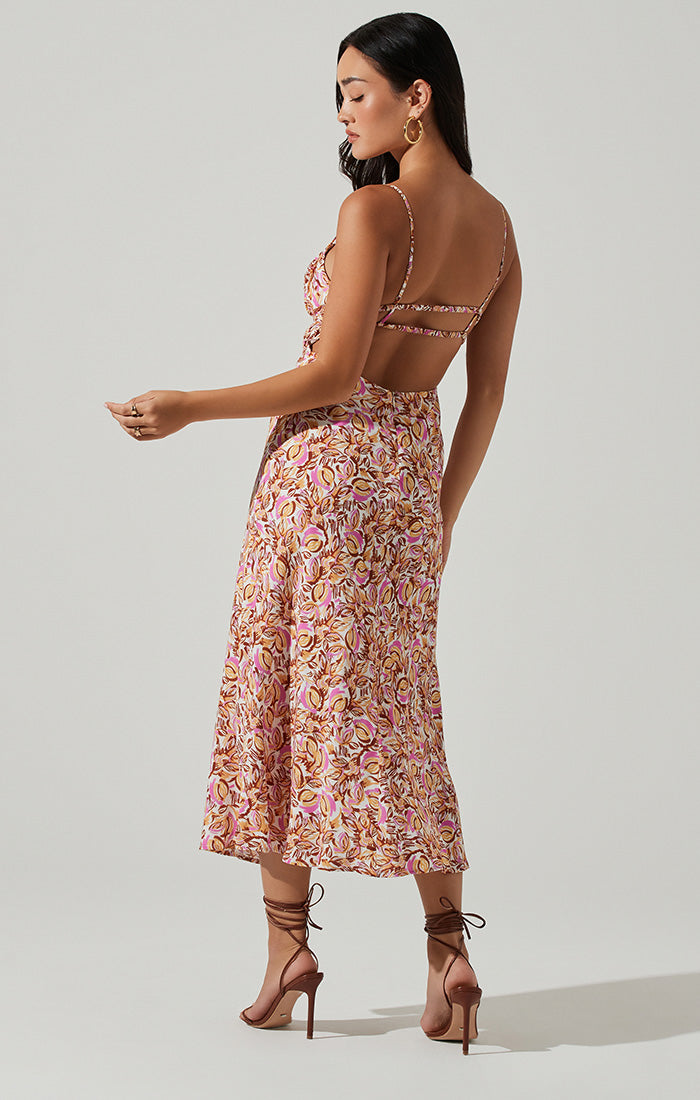 Maritza Floral Smocked Midi Dress