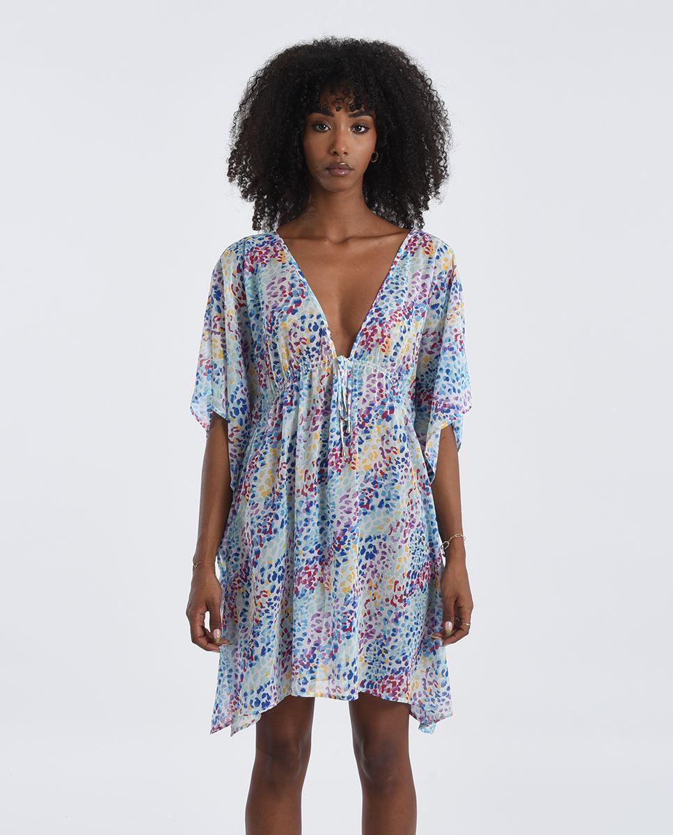 Printed Tunic Cover-up Dress